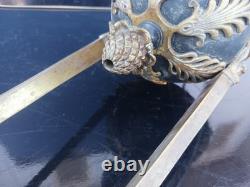 Large Empire-period lamp in bronze, Athenian, height 74 cm, Thomire style