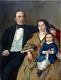 Large Family Portrait Napoleon Iii Hst Nineteenth Century (130-97 Cm)
