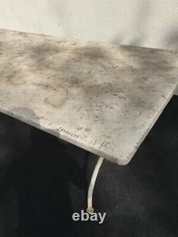 Large Garden Table With 19th Century Marble Tray