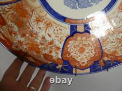Large Imari Plate in Japanese Porcelain, Late 19th Century