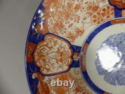 Large Imari Plate in Japanese Porcelain, Late 19th Century