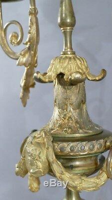 Large Lamp Louis XVI Style Gilt Bronze, Time XIX