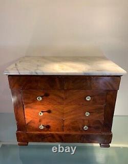 Large Louis Philippe Style Master Chest of Drawers, 19th Century Period