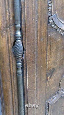 Large Louis XV Wardrobe in Cherrywood, 19th Century