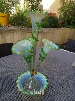 Large Murano glass tulipier centerpiece from the late 19th century