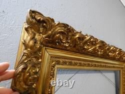 Large Napoleon III wooden and gilded stucco frame, 19th century