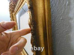 Large Napoleon III wooden and gilded stucco frame, 19th century