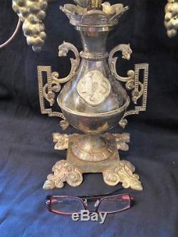 Large Pair Of Candelabra Church 7 Lights Nineteenth Century Time