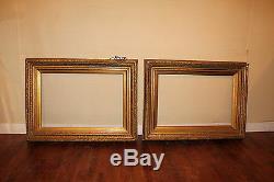 Large Pair Of Golden Frames Xixth Century