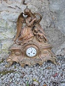 Large Regulate Clock, Late 19th Century, Musical Cherub