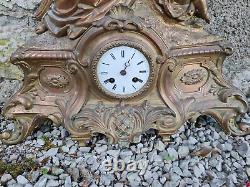 Large Regulate Clock, Late 19th Century, Musical Cherub