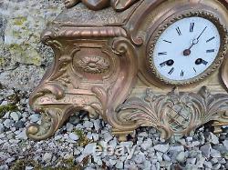 Large Regulate Clock, Late 19th Century, Musical Cherub