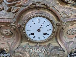 Large Regulate Clock, Late 19th Century, Musical Cherub