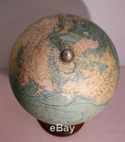 Large Terrestrial Globe Globe Geographer J. Forest Era Nineteenth Century