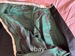 Large Victorian black satin skirt with iridescent silk lining, 19th-century Belle Époque