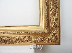 Large Wood Frame And Gilded Stucco Style Italian Nineteenth Time, Mounted Keys 1/2