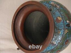 Large cloisonné bronze vase China 19th century