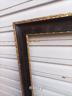 Large dark brown lacquered frame of the Napoléon III period and style Size 63 x 50.2