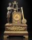 Large Gilt Bronze Pendulum Clock, Restoration Period, Early 19th Century