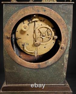 Large gilt bronze pendulum clock, Restoration period, early 19th century
