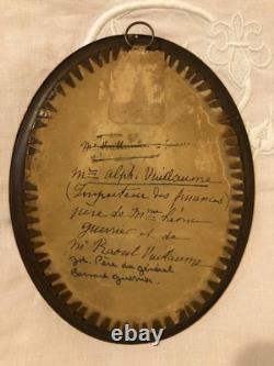 Large miniature from the Restoration period. Pencil and charcoal on paper, 19th century.