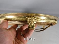 Large mirrored plateau, Empire-period centerpiece in gilt bronze, 19th century