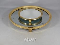 Large mirrored plateau, Empire-period centerpiece in gilt bronze, 19th century