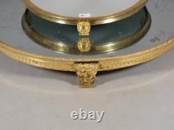 Large mirrored plateau, Empire-period centerpiece in gilt bronze, 19th century