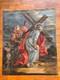 Large Oil Painting On Canvas, 19th Century, Stations Of The Cross, Christian Religious Painting