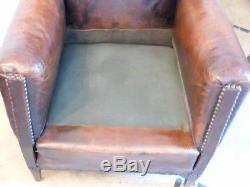 Leather Club Armchair Late Nineteenth Time