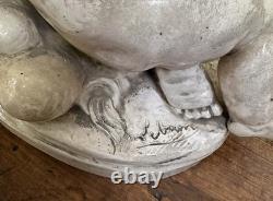 Lebrun Putti in glazed terracotta late 19th century