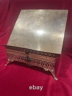 Lectern Altar Church Brass Gilt Bronze 19th Century Napoleon III Era