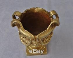 Lerolles Brothers Cup Gilded Bronze Epoque Napoleon III Nineteenth Signed