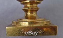 Lerolles Brothers Rare Cup Gilded Bronze Epoque Nap. III Xixth Signed