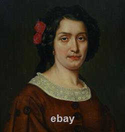 Leyat Portrait Of Woman Marie Faure D'epoque Second Empire Pst Of The 19th Century