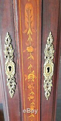 Library Mahogany And Marquetry Late Nineteenth Time England Library 19th