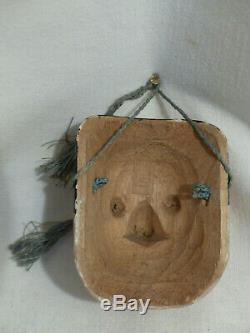 Little Theater Mask Nô Era Japanese Carved Painted Edo XIX Old No. 1