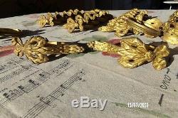 Lot 29 Parts! Rings Old Curtain Period Late Nineteenth Bronze Louis XVI Node