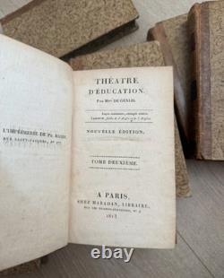 Lot 7 Volumes Mme de Genlis 1811-1813 Period Bindings Complete