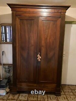 Louis Philippe Cabinet in Walnut, 19th Century with Shelves