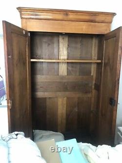 Louis Philippe Walnut Wardrobe from the 19th Century