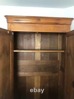 Louis Philippe Walnut Wardrobe from the 19th Century