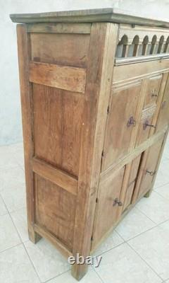 Louis XIV period oak trade cabinet buffet