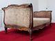 Louis Xv Rest Bed Walnut Carved Rocaille Sultane Style Xixth