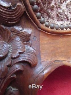 Louis XV Rest Bed Walnut Carved Rocaille Sultane Style Xixth