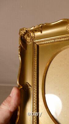 Louis XV Style Gilded Wood and Stucco Frame, Late 19th Century