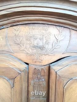 Louis XV period wardrobe with the Coat of Arms and Crown of France