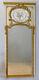 Louis Xvi Carved, Lacquered And Gilded Wood Trumeau Mirror, 19th Century