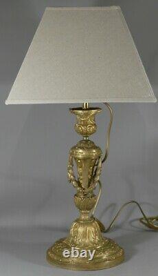 Louis XVI Style Lamp In Bronze Doré Era Xixth