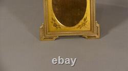 Louis XVI Style Photo Frame In Bronze And Golden Brass, Era Xixth Century